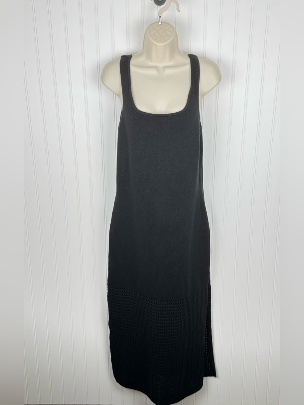 Universal Thread Black Knit Midi Sweater Dress NWT Size Large